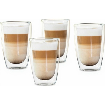 Haushalt international Dvoustěnné sklenice na latte macchiato 4 x 400 ml
