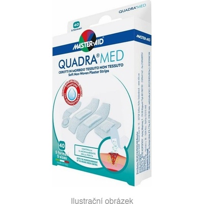 Pietrasanta Pharma Quadra Med Náplasti jemné 40 ks 5 velikostí