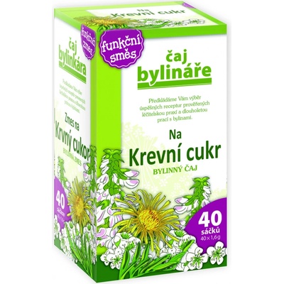 Bylinář Čaj e Na krevní cukr čaj 40 x 1,6 g