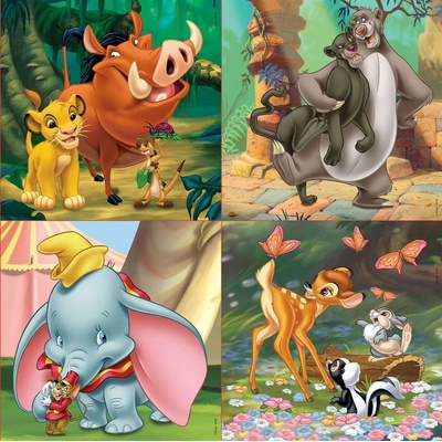 Educa Disney pohádky 4v1 12,16,20,25 dielov