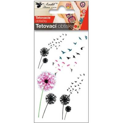 Anděl Přerov s.r.o. Tetovací obtisky 10,5 x 6 cm pampelišky