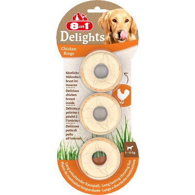 8in1 Delights žvýkací kroužky 18 kusů 6 x 119 g