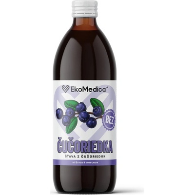 EkoMedica SK Čučoriedka 100% šťava 0,5 l