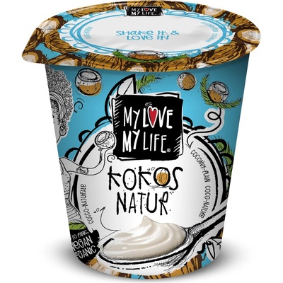 My Love My Life Bio zakysaný kokosový bílý 125 g