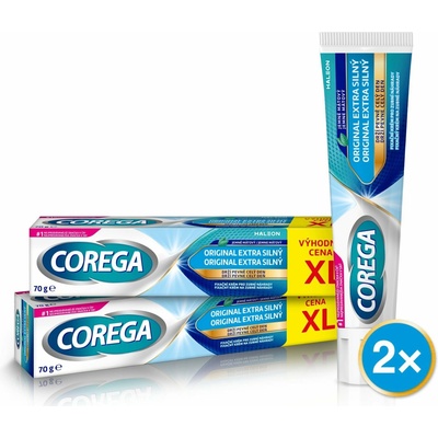 Corega Fixační krém XL extra silný 2 x 70 g – Hledejceny.cz