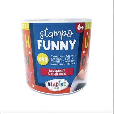Aladine Dětská razítka Stampo Funny Abeceda a číslice