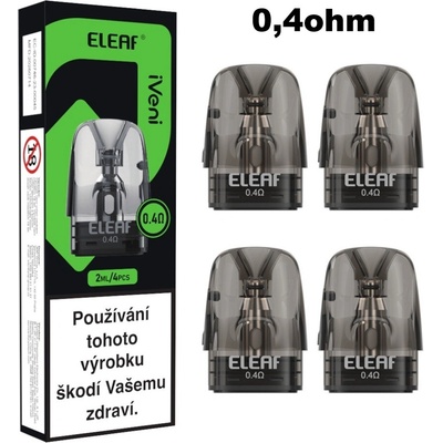 Ismoka-Eleaf Cartridge Eleaf iVeni Pod 2ml 0,4ohm 4 ks