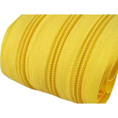 Nekonečný zip spirálový 5 mm - žlutý