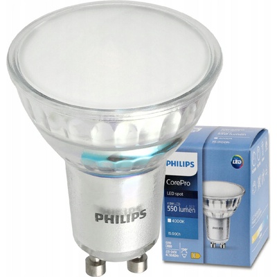 Philips LED žiarovka Corepro GU10 4,9 W 550 Lm neutrálna biela Premium