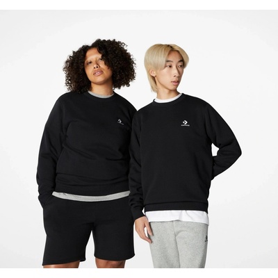 converse GO-TO EMBROIDEred STAR CHEVRON BRUSHED BACK Fleece Crew Sweatshirt unisex mikina