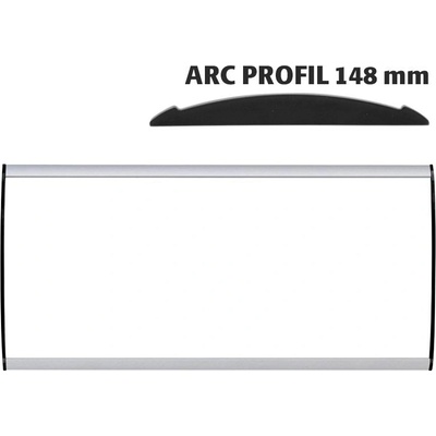 A-Z Reklama CZ Orientační nástěnná tabulka 148 × 350 mm - Arc Profil – kód UDS148NB35