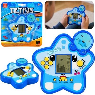 Elektronická hra Tetris v tvare hviezdy modrá