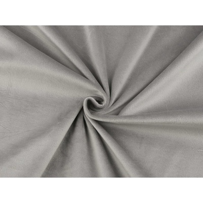 Samet / velvet hladký šíře 280 cm Varianta: 8 (240 g/m²) šedá světlá, Balení: 1 m