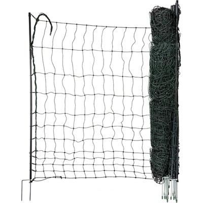 VNT electronics s.r.o. Elektrická ohradníková síť pro drůbež, výška 120 cm, délka 50 m, dvojitý hrot
