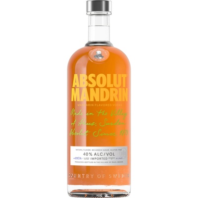 ABSOLUT MANDRIN MANDARINKA 40% 1 l (holá láhev)
