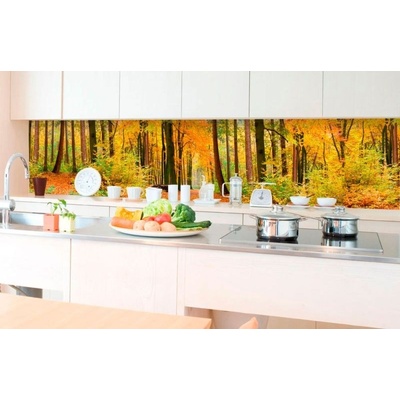 Dimex KI-350-045 Samolepicí fototapeta do kuchyně Podzimní les rozměry 350 x 60 cm