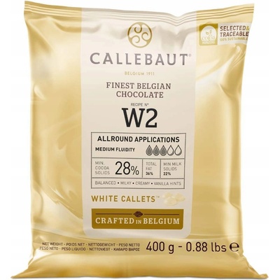 Callebaut W2 Čokoláda biela 28% 400 g