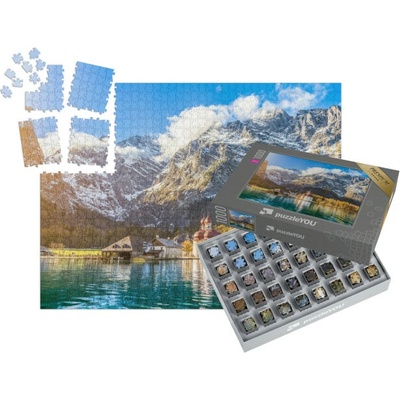 SMART SORTED® Malebná horská krajina u jezera Königssee v Bavorsku Německo 1000 dílků