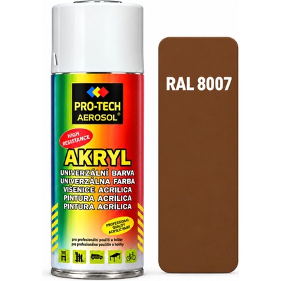 PRO-TECH akrylová farba v spreji 400 ml hnedožltá svetlá
