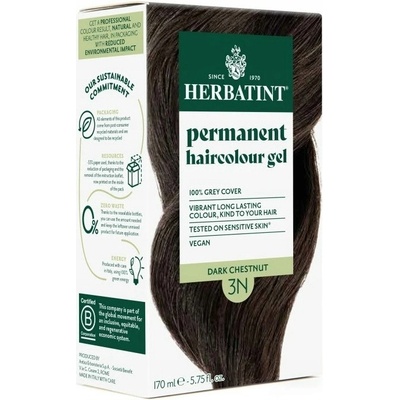 Herbatint Barva ve gelu 3N Tmavý kaštan 170 ml