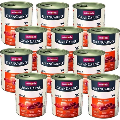 Animonda GranCarno Adult Beef & Chicken 12 x 800 g – Hledejceny.cz