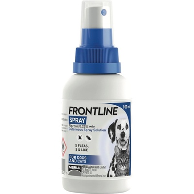 Frontline Spray kožní sprej roztok 2,5 mg / ml 100 ml – Hledejceny.cz