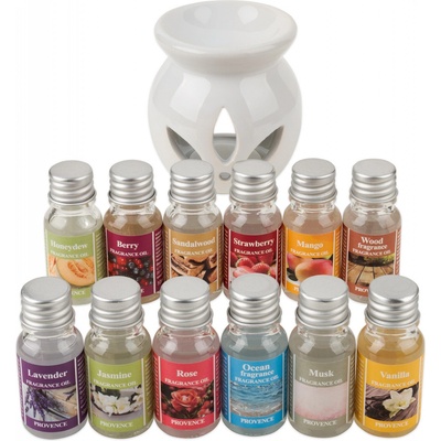 Provence aroma lampa + 12 x 10 ml vonný olej – Hledejceny.cz