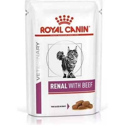 ROYAL CANIN VHN CAT RENAL BEEF s hovädzím mäsom pre mačky pri chronickom ochorení obličiek 85 g