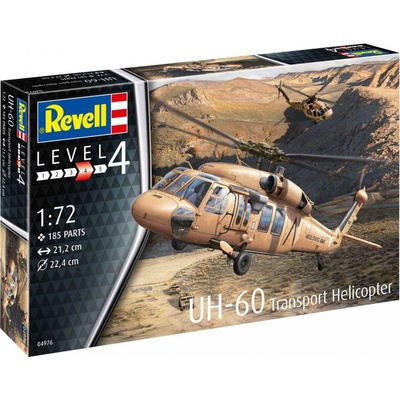 Revell Sikorsky UH-60 černá Hawk Plastic ModelKit 04976 1:72