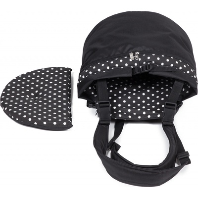 Iridog 2v1 Zippy 1 Batoh na psa černý s puntíkem 22 x 26 x 17 cm – Hledejceny.cz