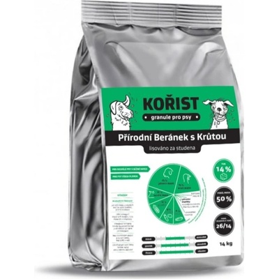 Kořist lisované Přírodní Beránek s Krůtou 26/14 14 kg