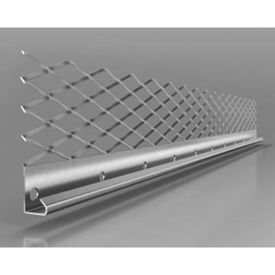 LIKOV Catnic PZ-Utc lišta ukončovací s tahokovem pro vnitřní omítky - 66 x 19 mm, 2,5 m