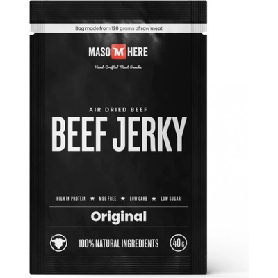 Maso Here Beef Jerky Originál 40 g – Hledejceny.cz