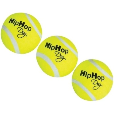 Hip Hop tenisové loptičky pískacie 5 cm 3 ks