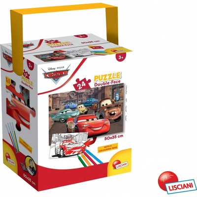 Lisciani Cars double-face 24 dílků