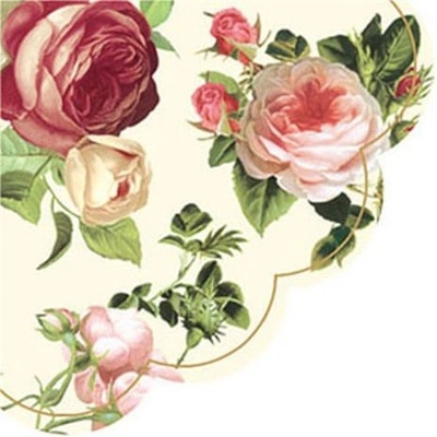 PAW servítky R 32cm Rosalia Champagne