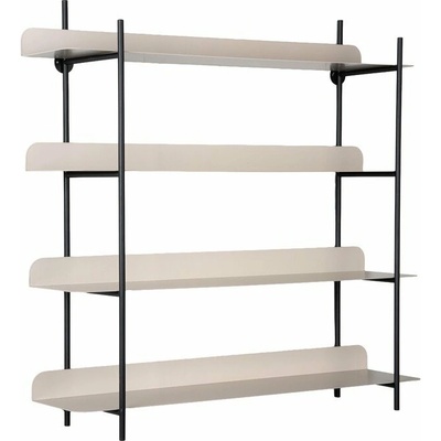 PT LIVING Reina Cuatro police černá/šedá 60 cm, 60 cm, 16 cm