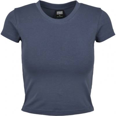 Urban Classics Dámske tričko Ladies Stretch Jersey Cropped Tee vintageblue
