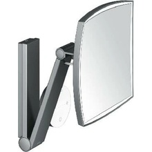 Keuco 17613139002 kozmetické nástenné zrkadlo s LED osvetlením kefovaný čierny chróm