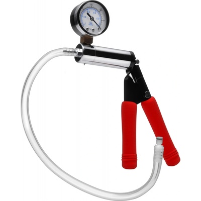 Deluxe Steel Handle Pump SIZE MATTERS - vakuová pumpa s manometrem