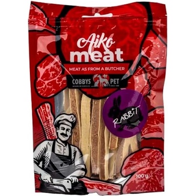 Cobbys Pet Aiko Meat sušené králičí maso s treskou 100 g