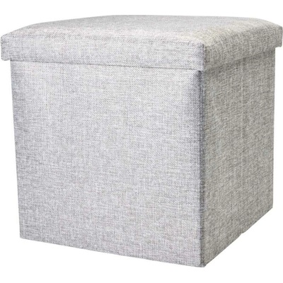 STORAGE SOLUTIONS Taburet s úložným prostorem 38 × 38 cm šedá KO-170499870seda