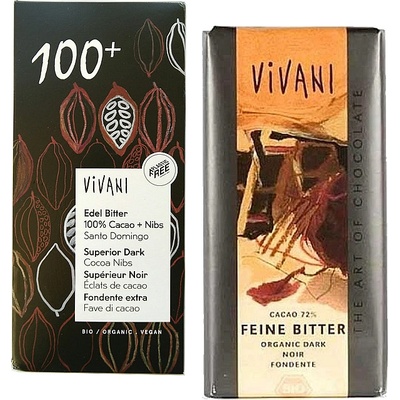 Vivani Čokoláda horká BIO - 100% 80 g