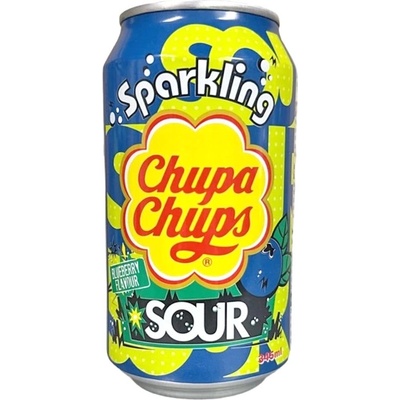 Chupa Chups sycený nápoj s příchutí kyselé borůvky 345 ml