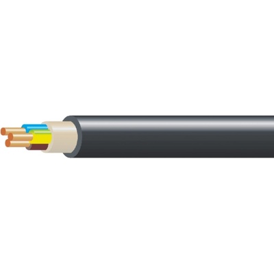 NKT Instalační CYKY-J do země/betonu černý 3 x 1,5 mm2, návin 25 m
