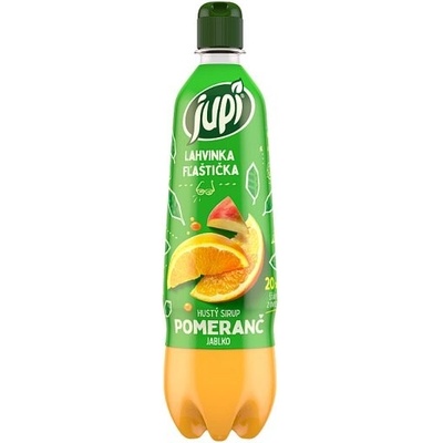 Jupí Lahvinka Hustý sirup pomeranč jablko 0,7 l