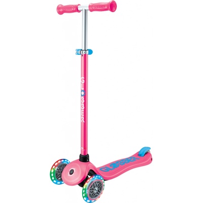 Globber Plus Primo Plus Lights V2 růžová modrá