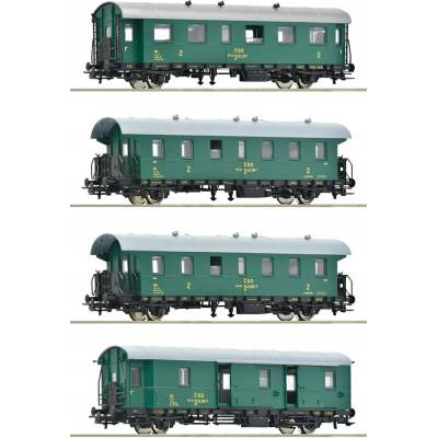 Roco 6200088 H0 Sada 4 osobních vozů ČSD epocha IV – Hledejceny.cz