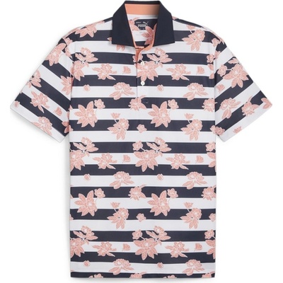 Puma Pique Garden pánské polo tričko Navy/Orange