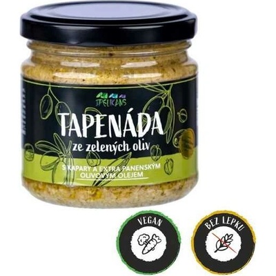 The Pelikans Tapenáda ze zelených oliv 170 g